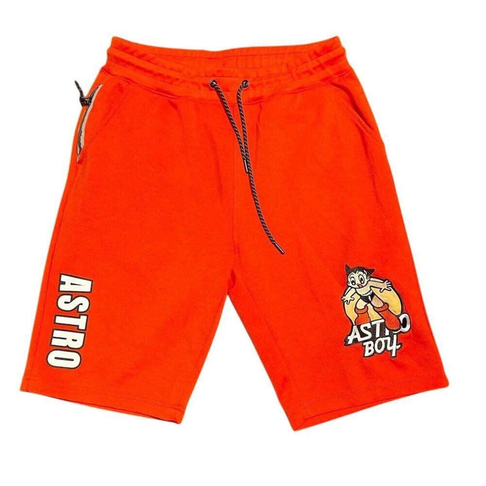 Lot29 x Astro Boy Men's Orange Sweat Shorts Size L Casual Anime Style